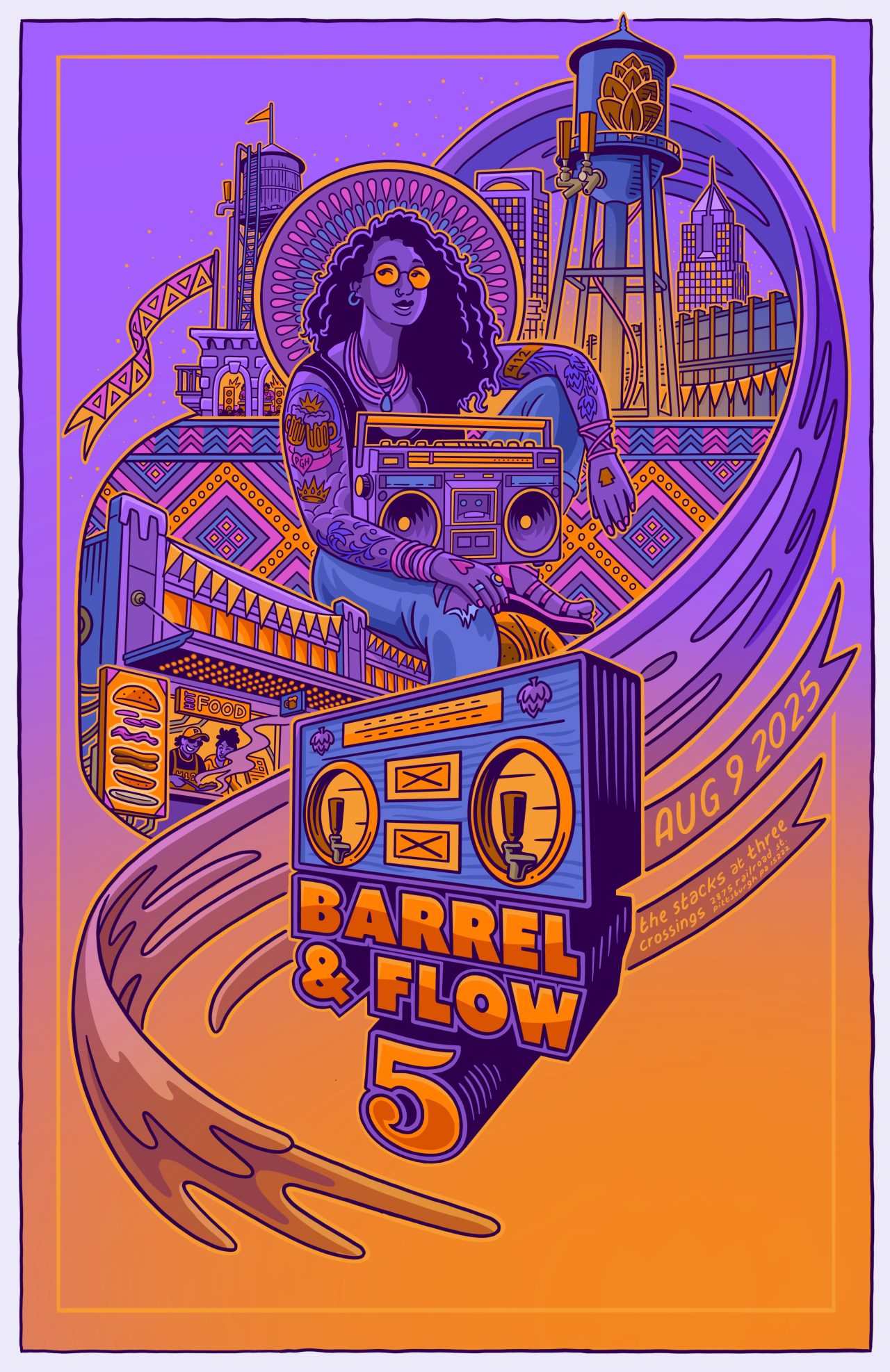 Barrel & Flow Fest Art